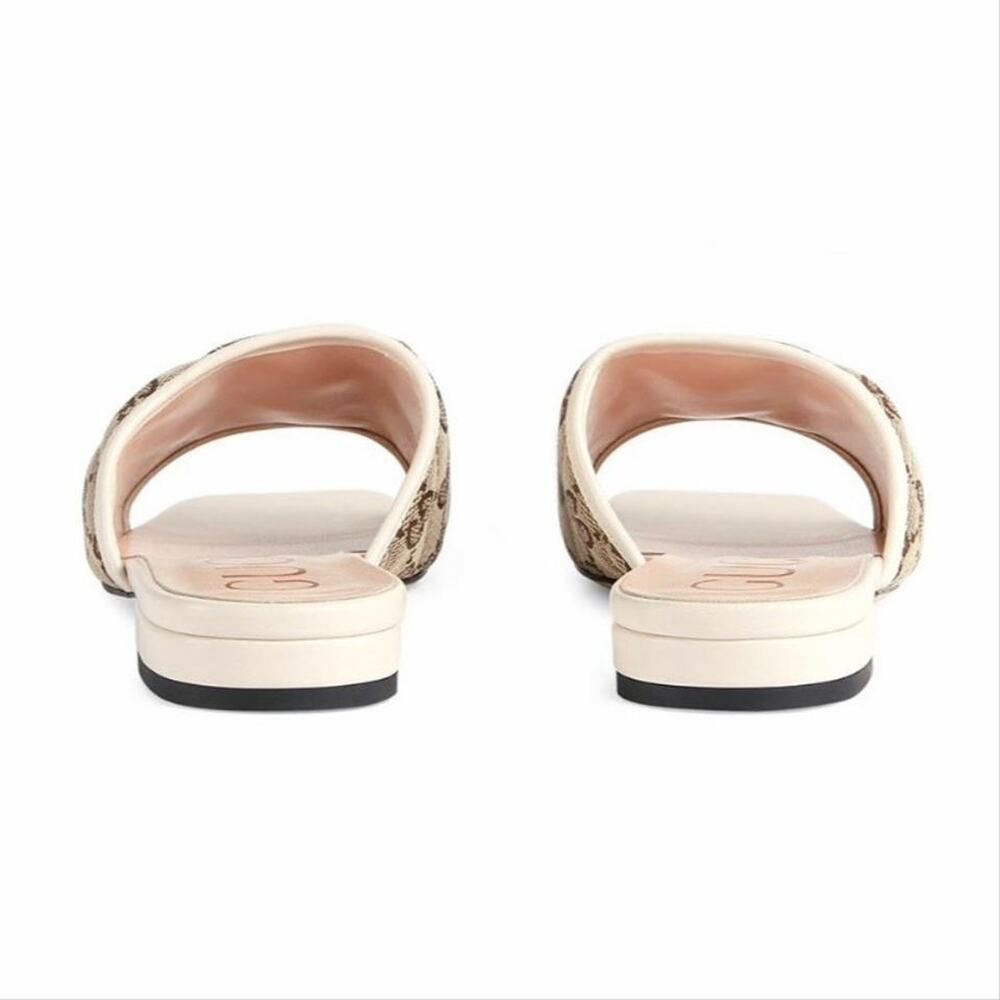 GUCCI Jolie Marmont GG logo supreme leather slides slippers sandals - Picture 3 of 5